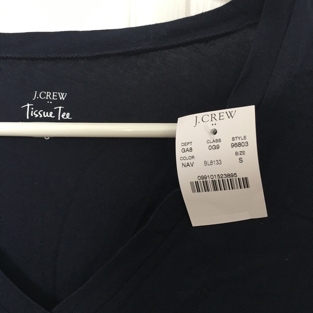 NWT Navy J. Crew Factory Tissue Tee